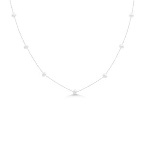 Potato Pearl Station Necklace