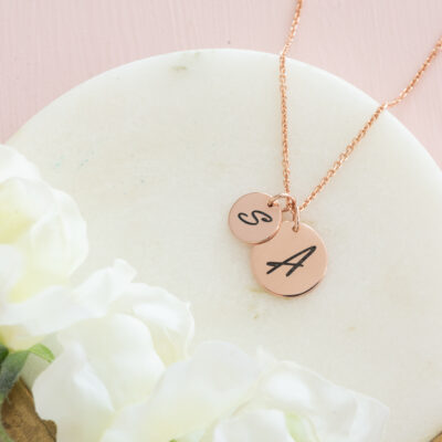 Mother & Child Disc Necklace