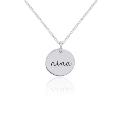 Name Disc Pendant