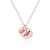 Mother & Child Disc Necklace