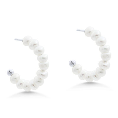 Pearl Hoops (M)