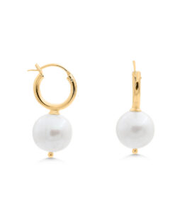 Aurora Pearl Hoops