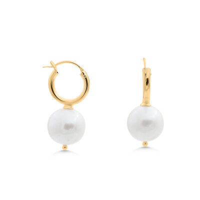 Aurora Pearl Hoops
