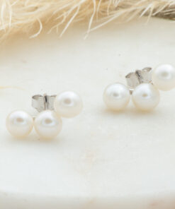 White Pearl Climber Studs