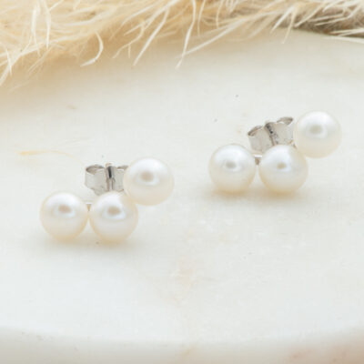 White Pearl Climber Studs