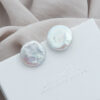 Coin Pearl Studs
