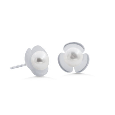 Mother of Pearl Flower Studs