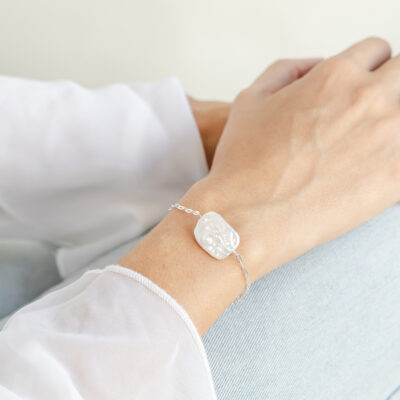 Square Keshi Pearl Bracelet