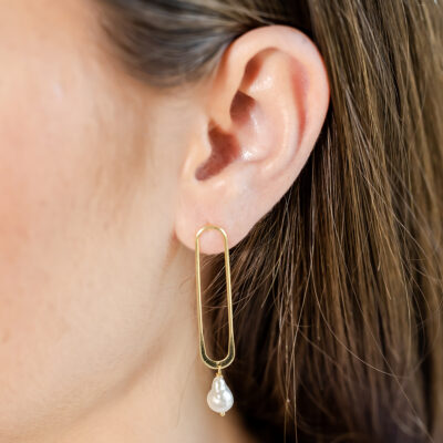 Jade Pearl Earrings