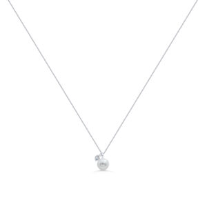 Pearl & CZ Necklace