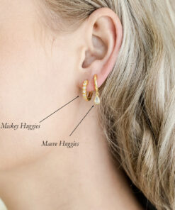 Meave Huggies YG Plated