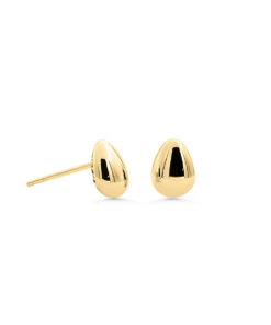 9ct YG Teardrop Studs