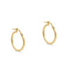 9ct YG Square Tube Hoop Earrings (Design 3)