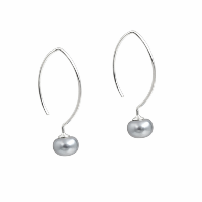 Callie Pearl Drops (Grey)