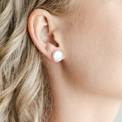 Coin Pearl Studs (S)