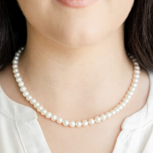 Pearl Necklace & Bracelet Set (7 mm)