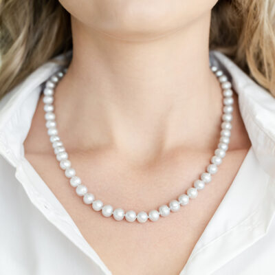 Classic Pearl Necklace (8 mm – 8.5 mm)
