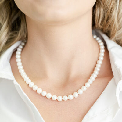 Classic Pearl Necklace (8 mm – 8.5 mm)