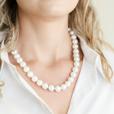 Shell Pearl Necklace (12 mm)