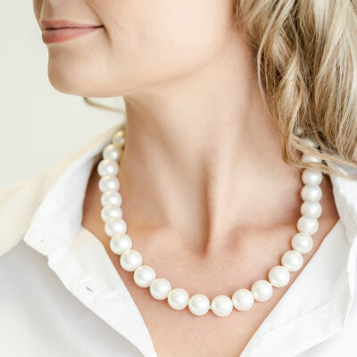 Shell Pearl Necklace (14 mm)