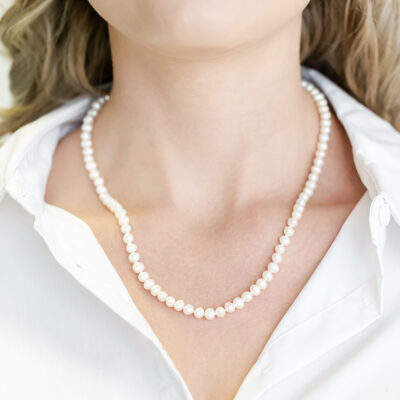 Classic Pearl Necklace (5.5 mm – 6 mm)