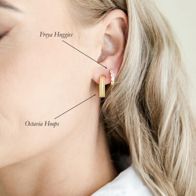 Octavia Hoops YG Plated