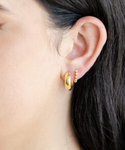 Evie Hoops YG Plated (M)