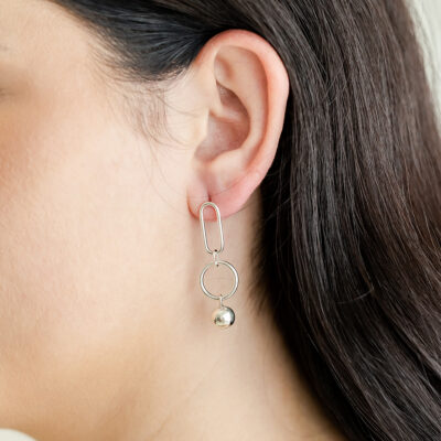 Celine Silver Ball Earrings