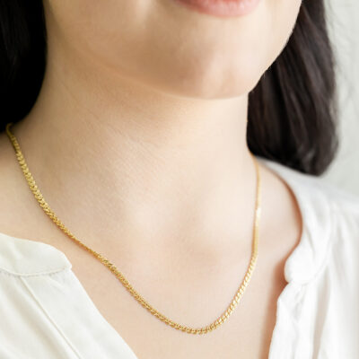 Mother and Child Necklace YG Plated