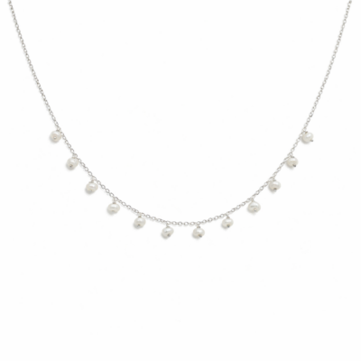 Dainty Pearl Dangle Necklace