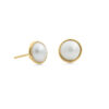 9ct YG Mabé Pearl Studs (10mm)