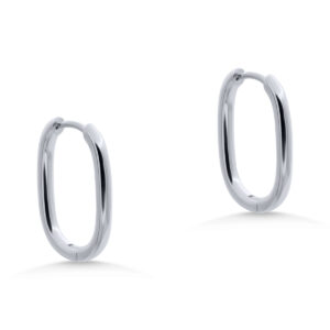 Silver Large Paperclip Huggies