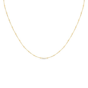 9ct YG Beaded Necklace