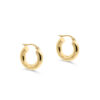 9ct YG Plain Tube Hoops (Design 1)