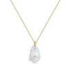 9ct YG Baroque Pearl Pendant