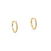 9ct YG CZ Huggies
