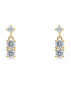 Lucille CZ Drops YG Plated