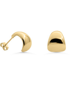 Chunky Frances Hoops YG Plated
