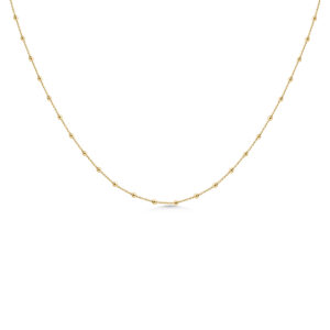 Beaded Necklace YG Plated