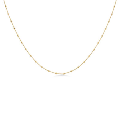 Beaded Necklace YG Plated