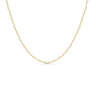 Paperclip Chain YG Plated