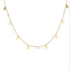 Tiny Disc Necklace YG Plated
