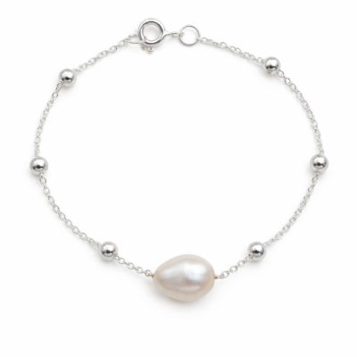 Rice Pearl Beaded Bracelet