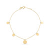 9ct Gold Mini Disc Bracelet