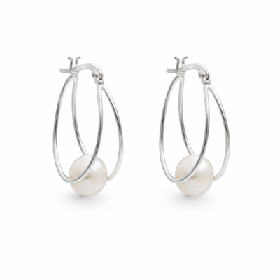 Suzy Pearl Hoops