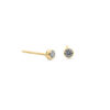 9ct YG CZ Tube Studs (3mm)