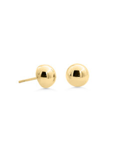 9ct YG Dome Studs (7mm)