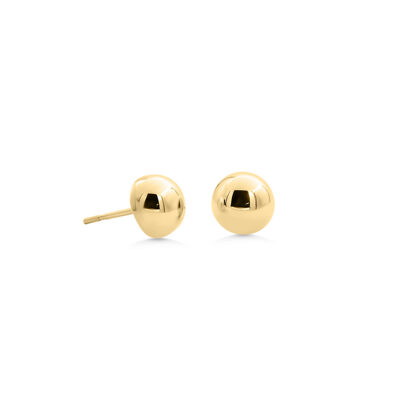 9ct YG Dome Studs (7mm)