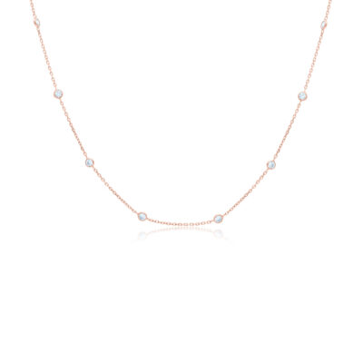 Jeanine Necklaces RG Plated