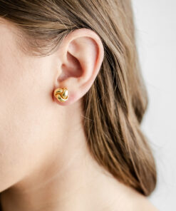 9ct YG Knot Studs (Design 2)